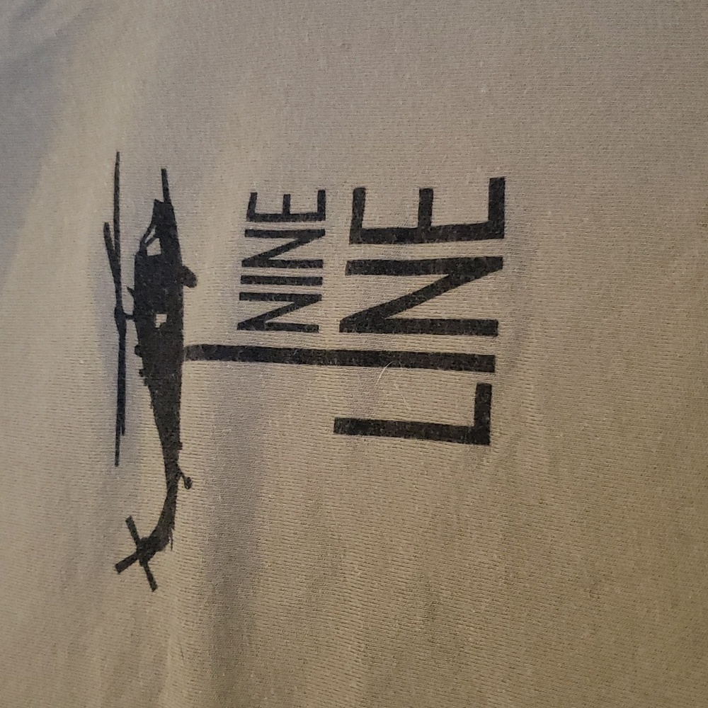 Tan Nine Line tshirt